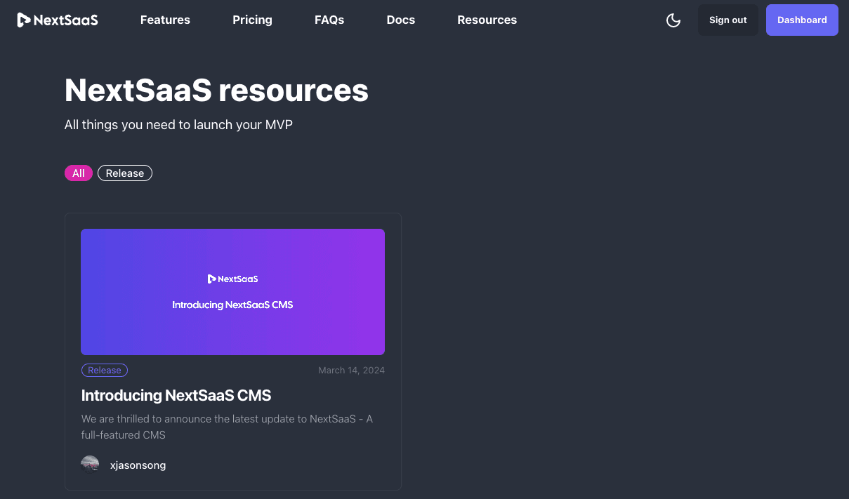 Outstatic CMS Interface